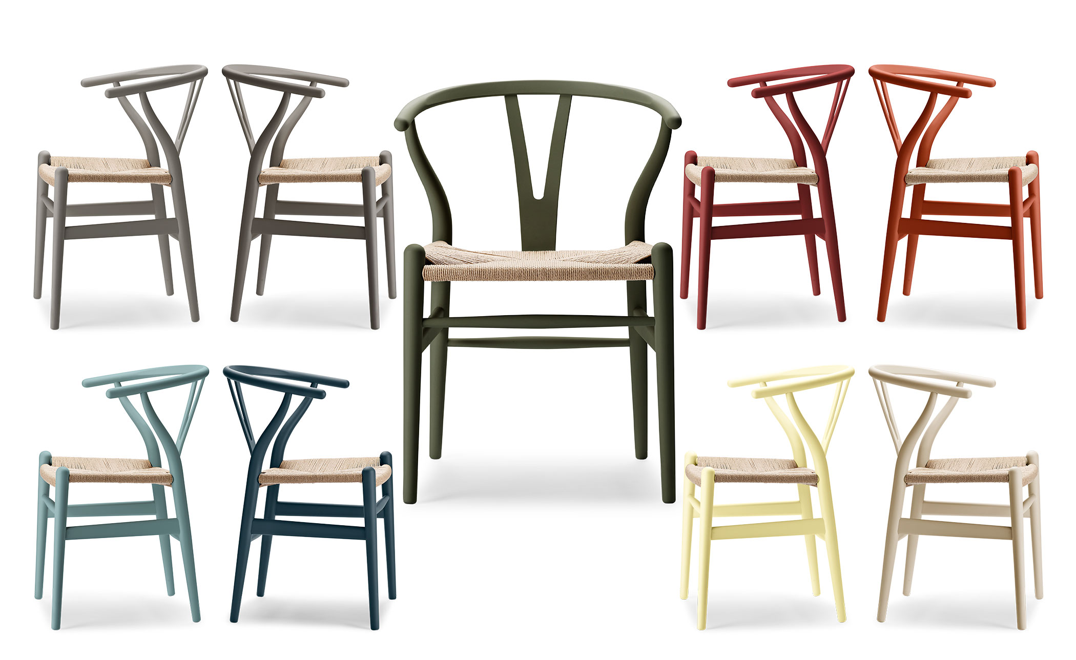 ch24 wishbone chair limited edition soft colors