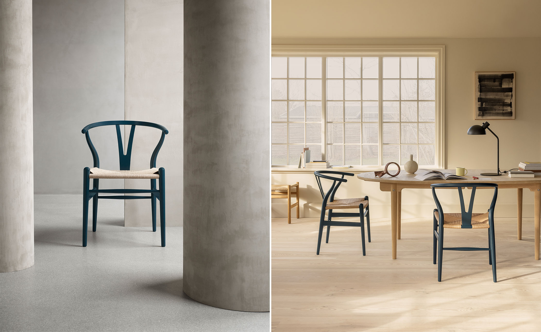 ch24 wishbone chair limited edition soft colors