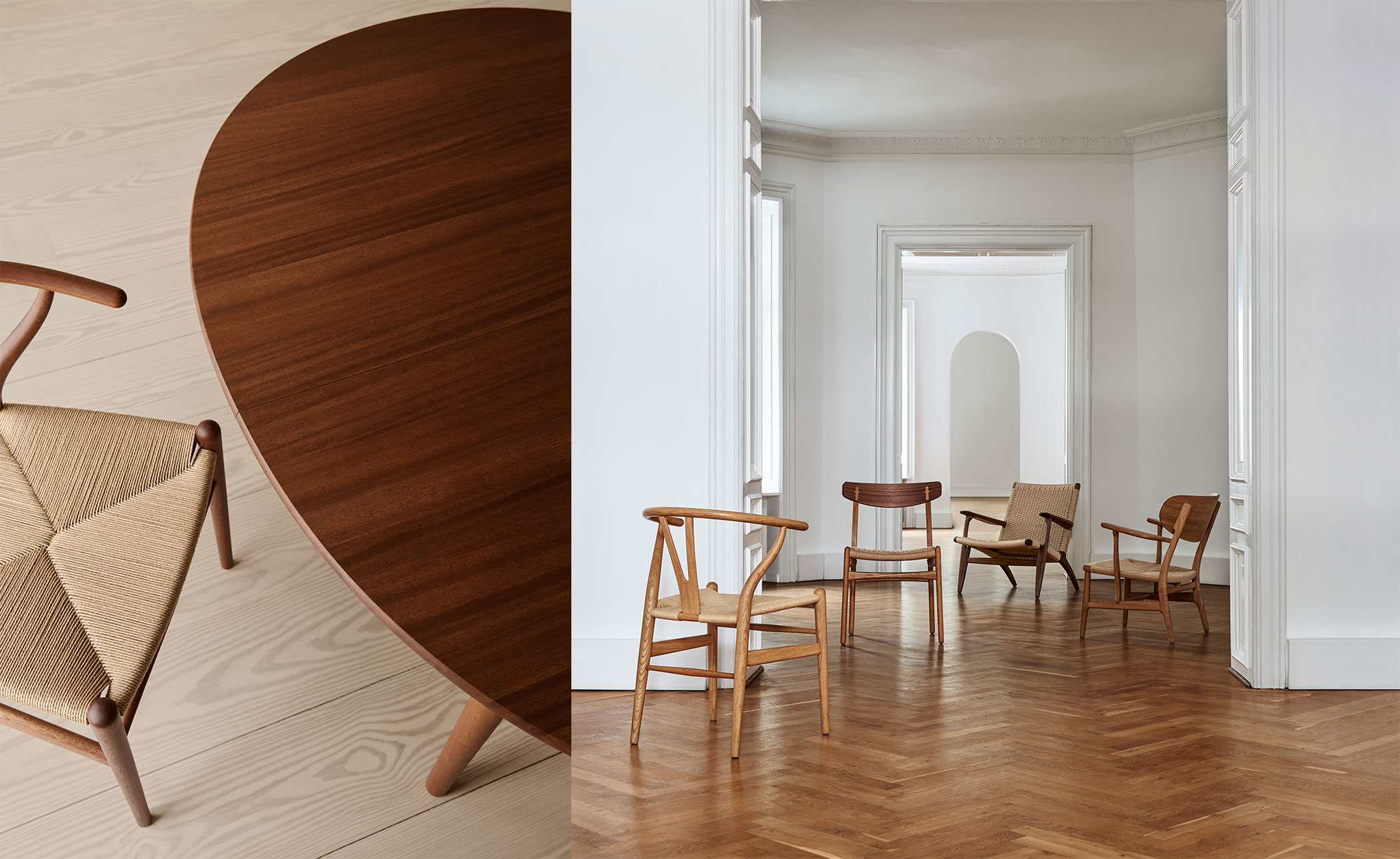 ch24 wishbone chair - wood