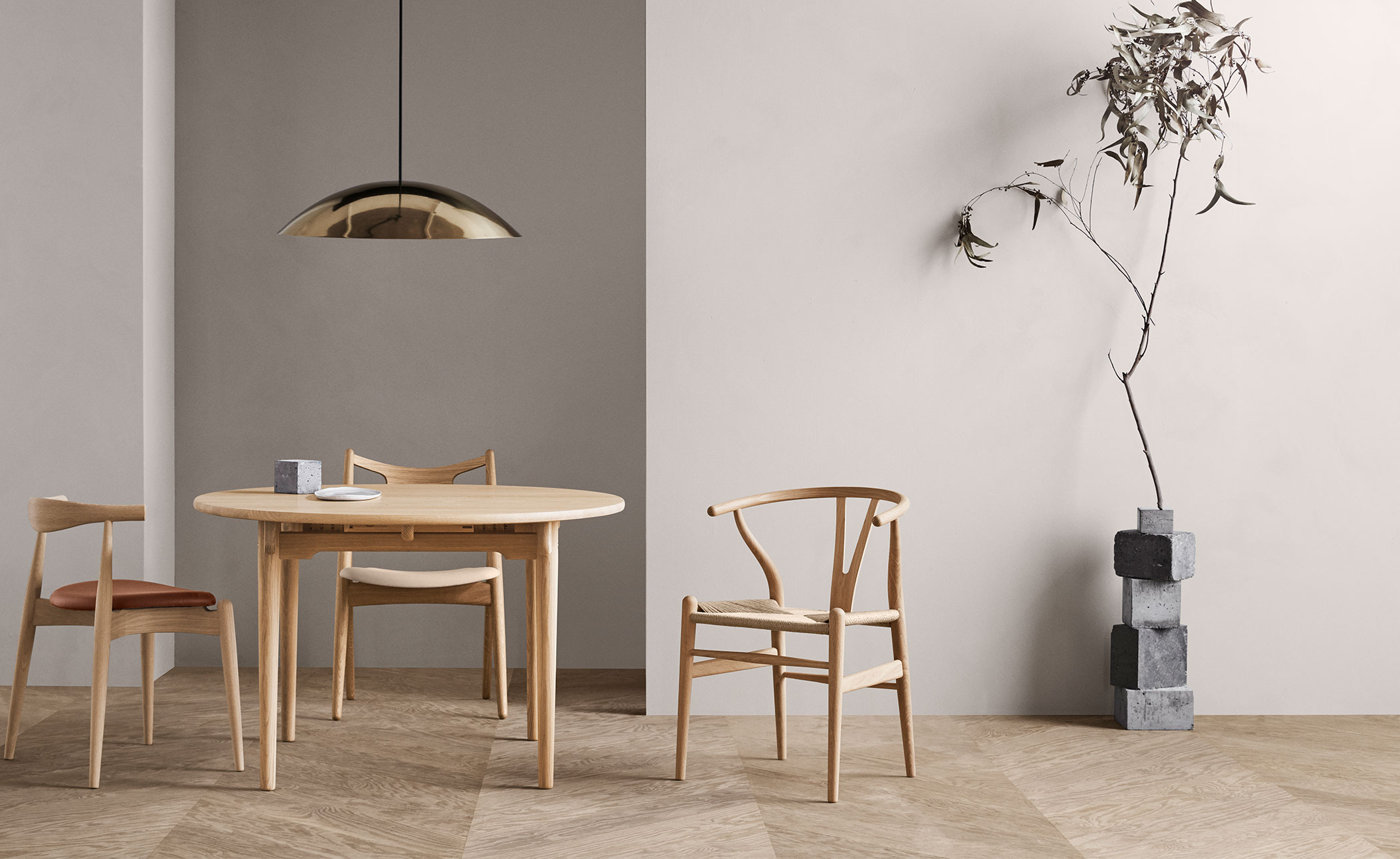 ch24 wishbone chair - wood