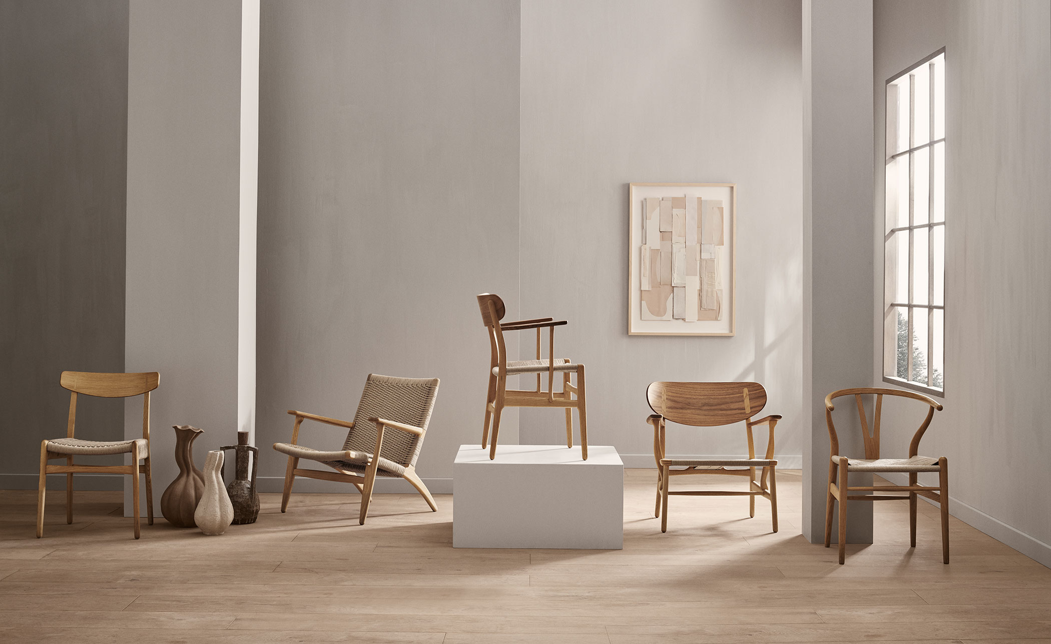 ch24 wishbone chair - wood