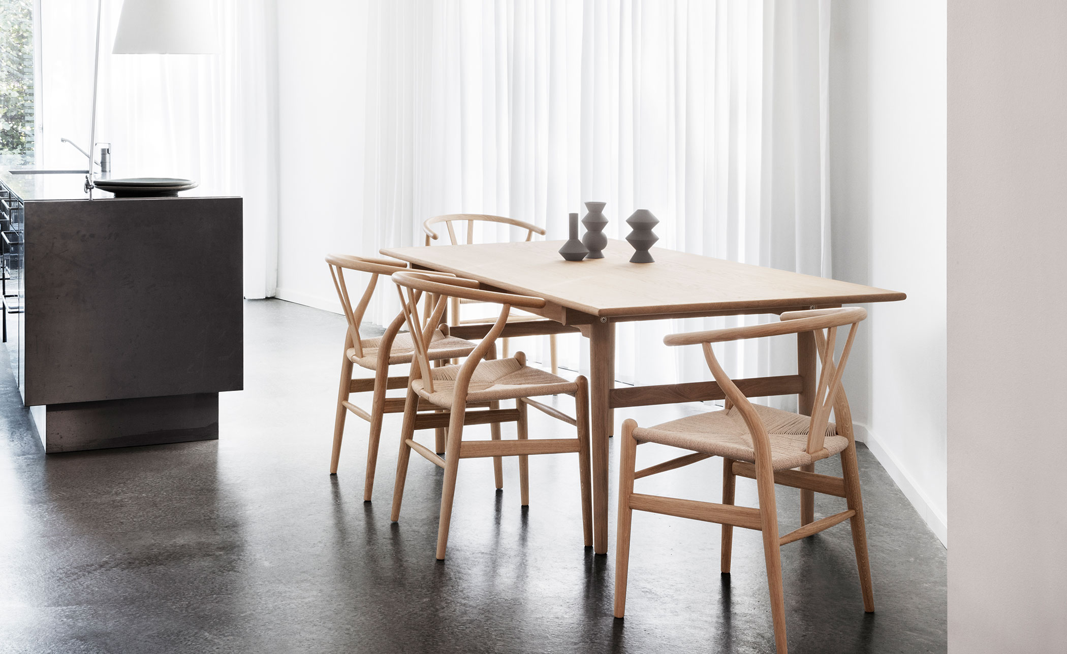 ch24 wishbone chair - wood