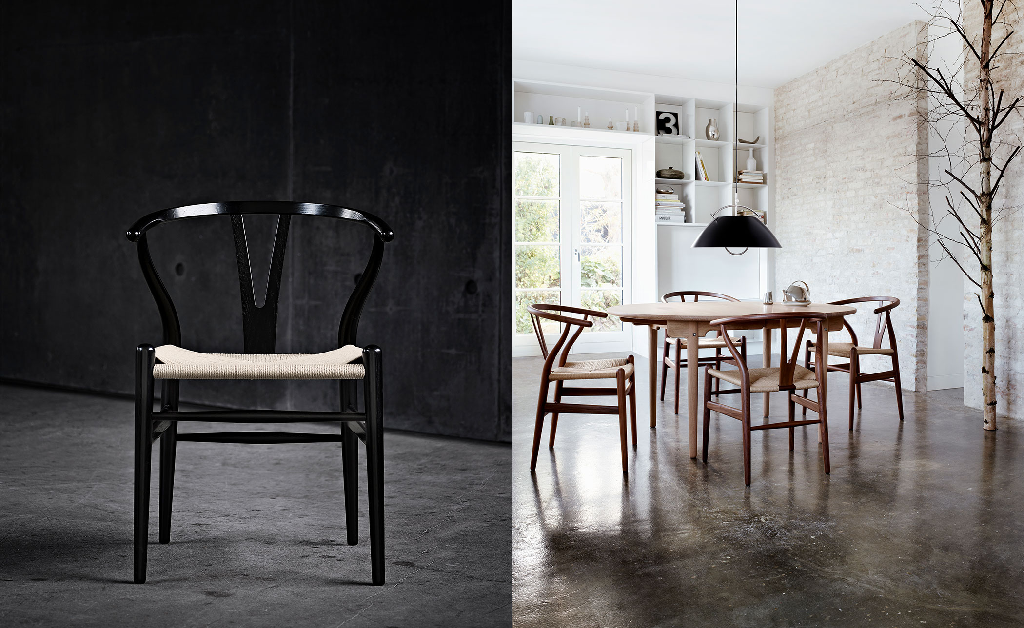 ch24 wishbone chair - wood