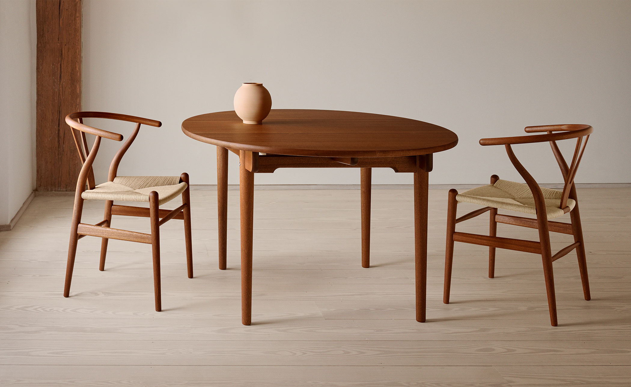 ch24 wishbone chair - wood