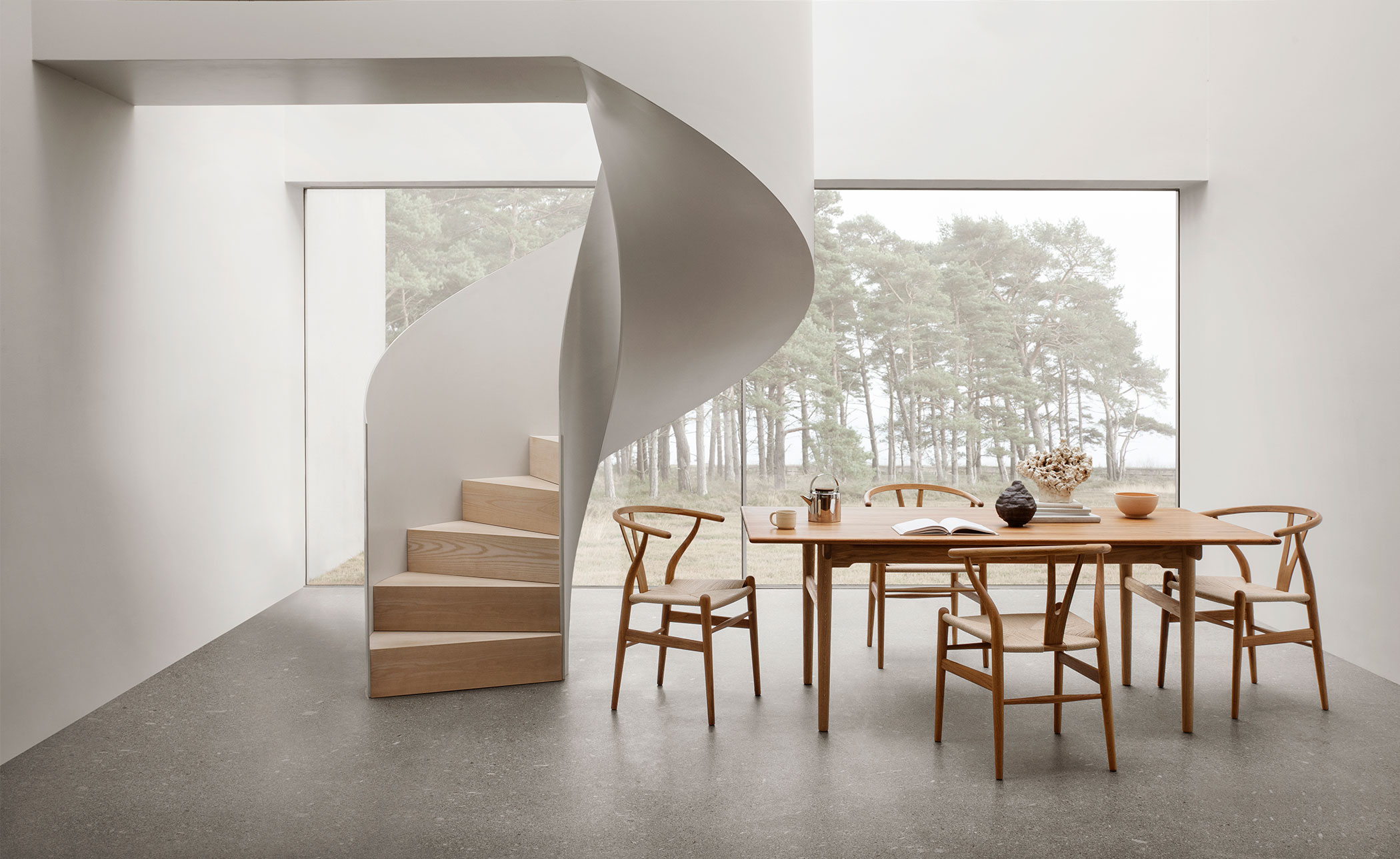 ch24 wishbone chair - wood