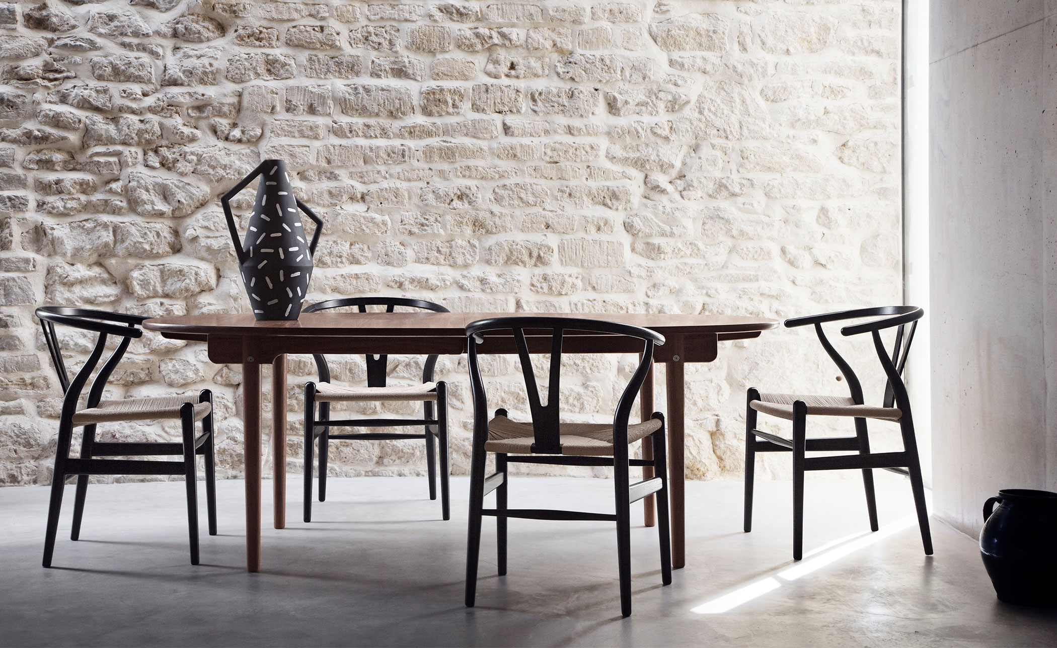 ch24 wishbone chair - wood
