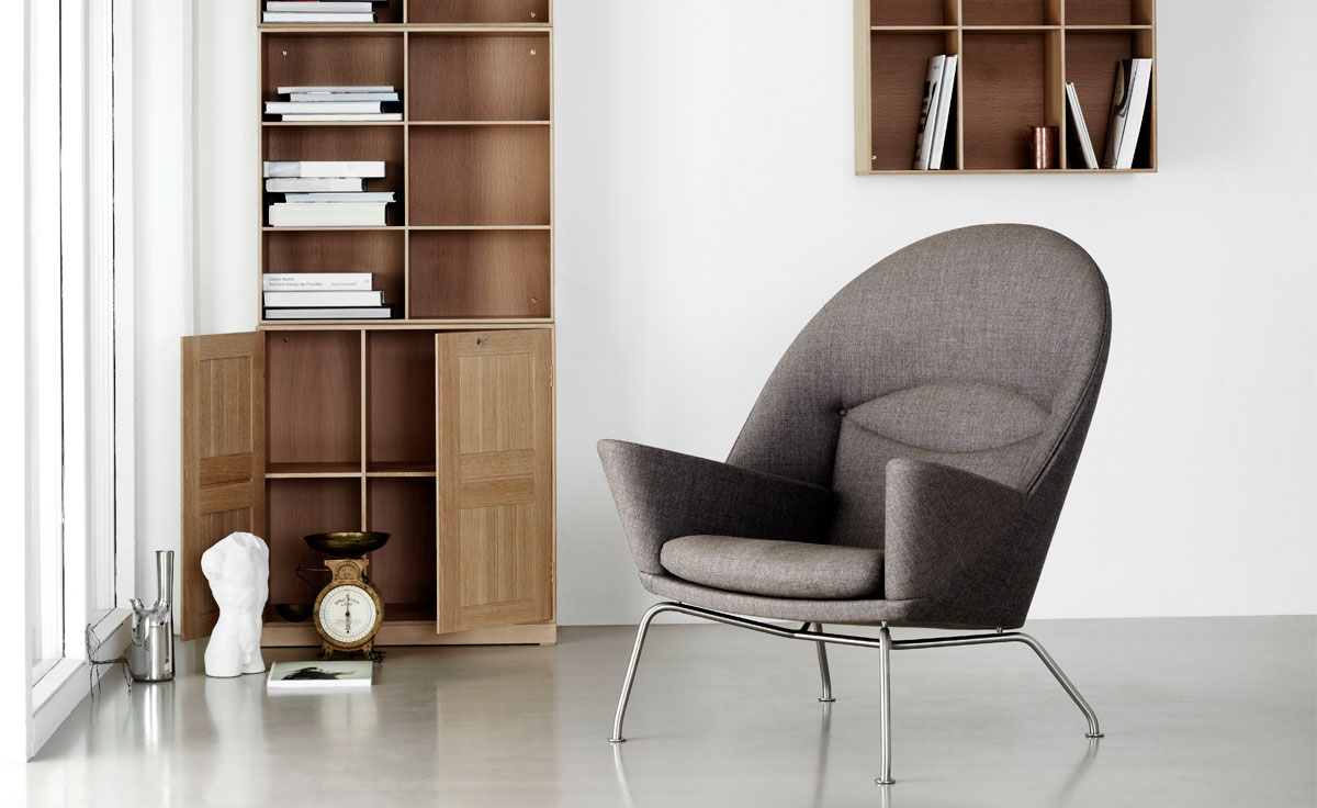 ch468 oculus lounge chair & ch446 footrest