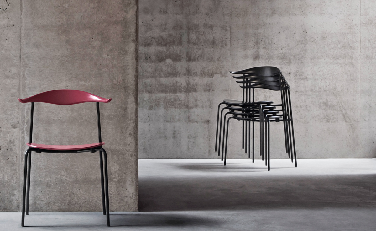 hans wegner ch88t stacking chair