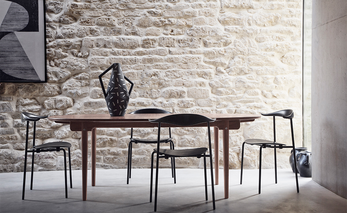 hans wegner ch88t stacking chair