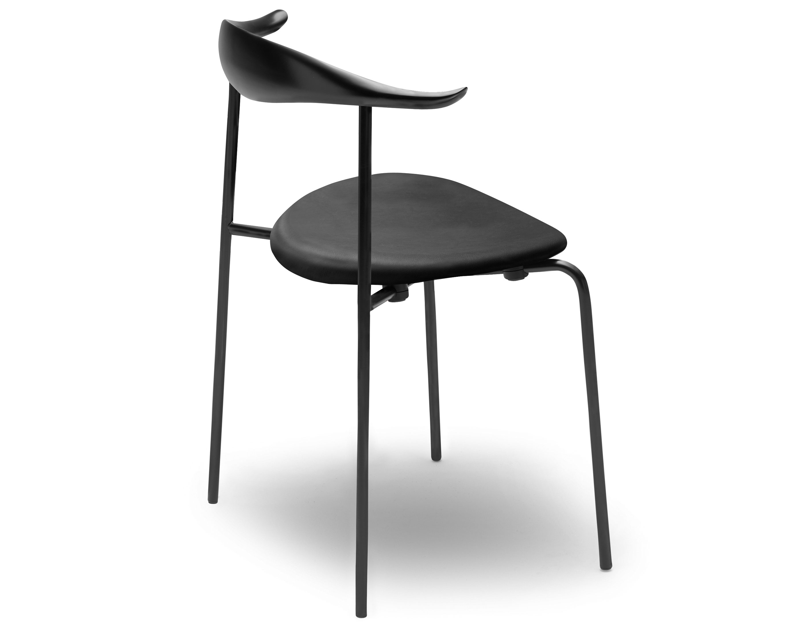 Hans Wegner CH88P Stacking Chair with upholstered seat