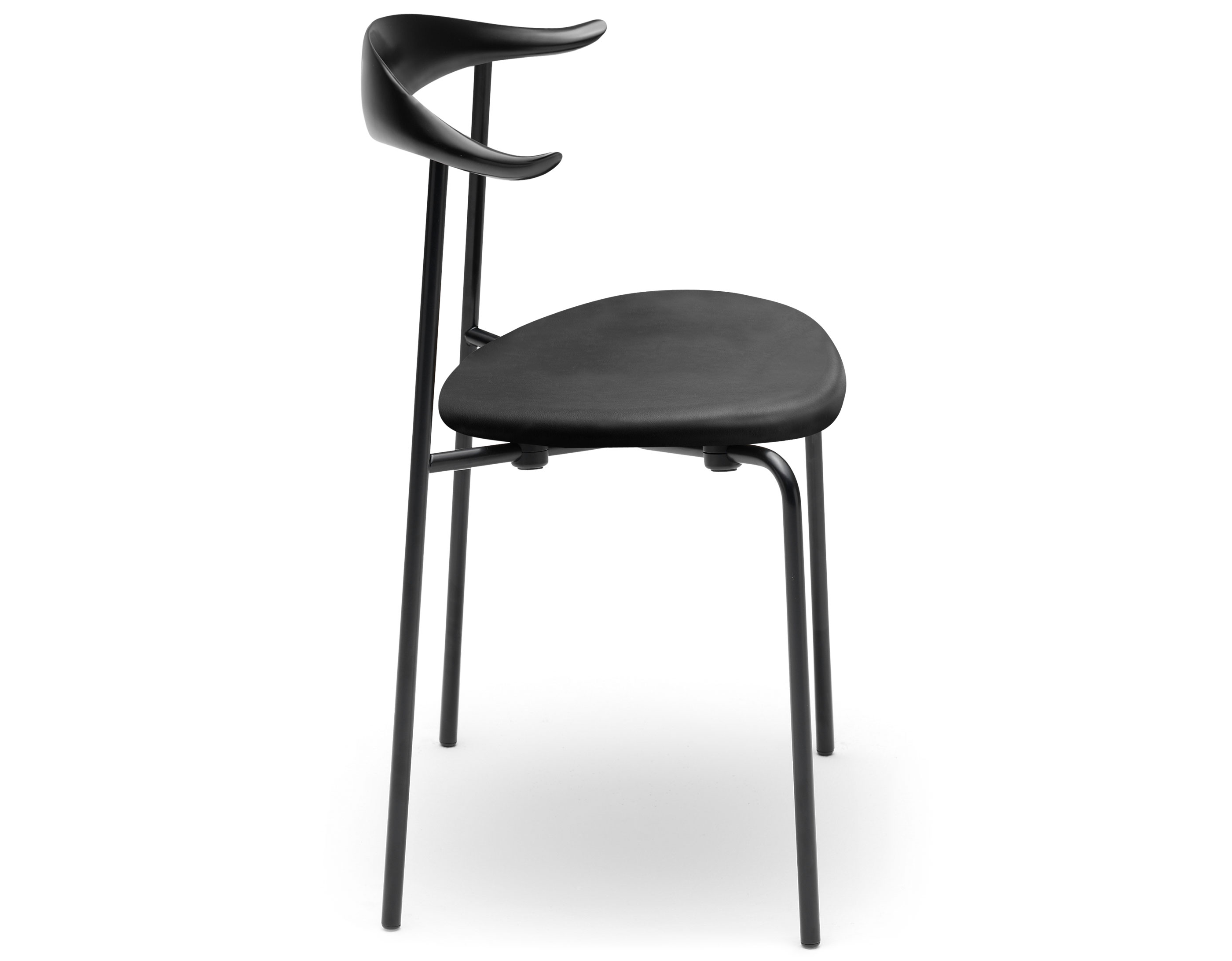 Hans Wegner CH88P Stacking Chair with upholstered seat
