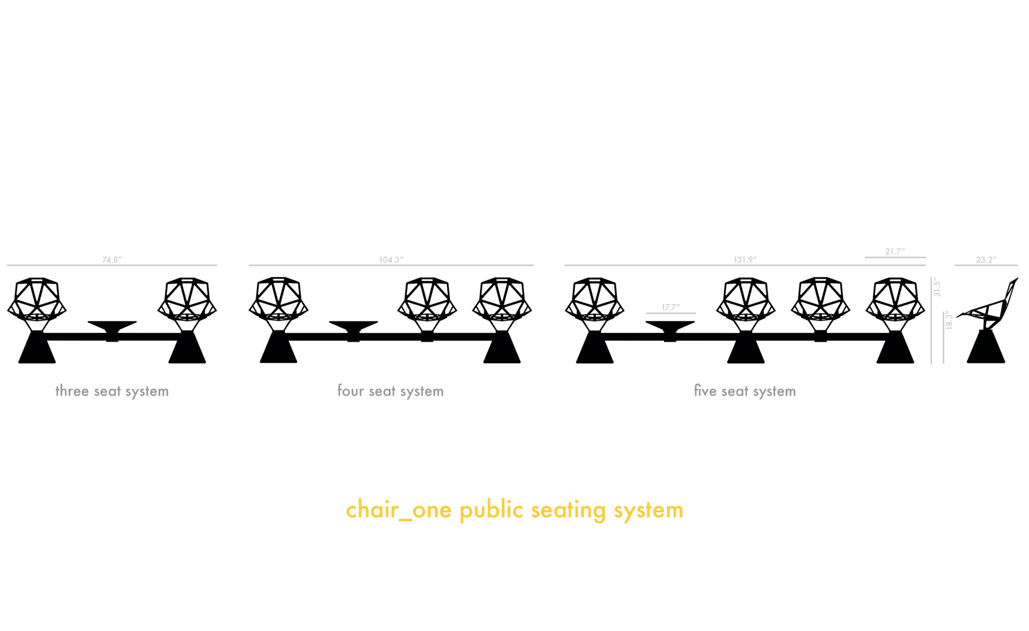 chair one 5-seat system