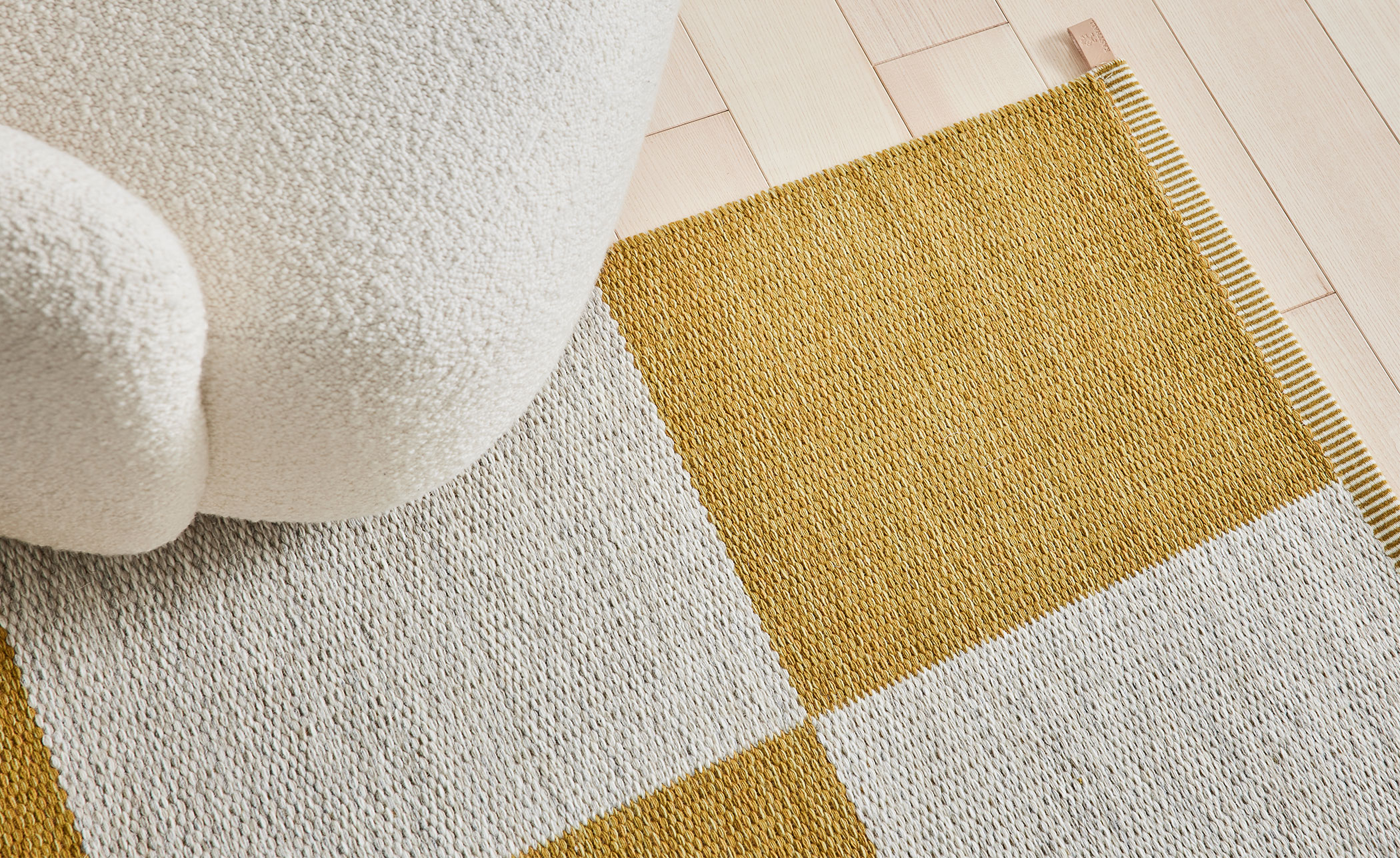 Checkerboard Icon Woven Rug
