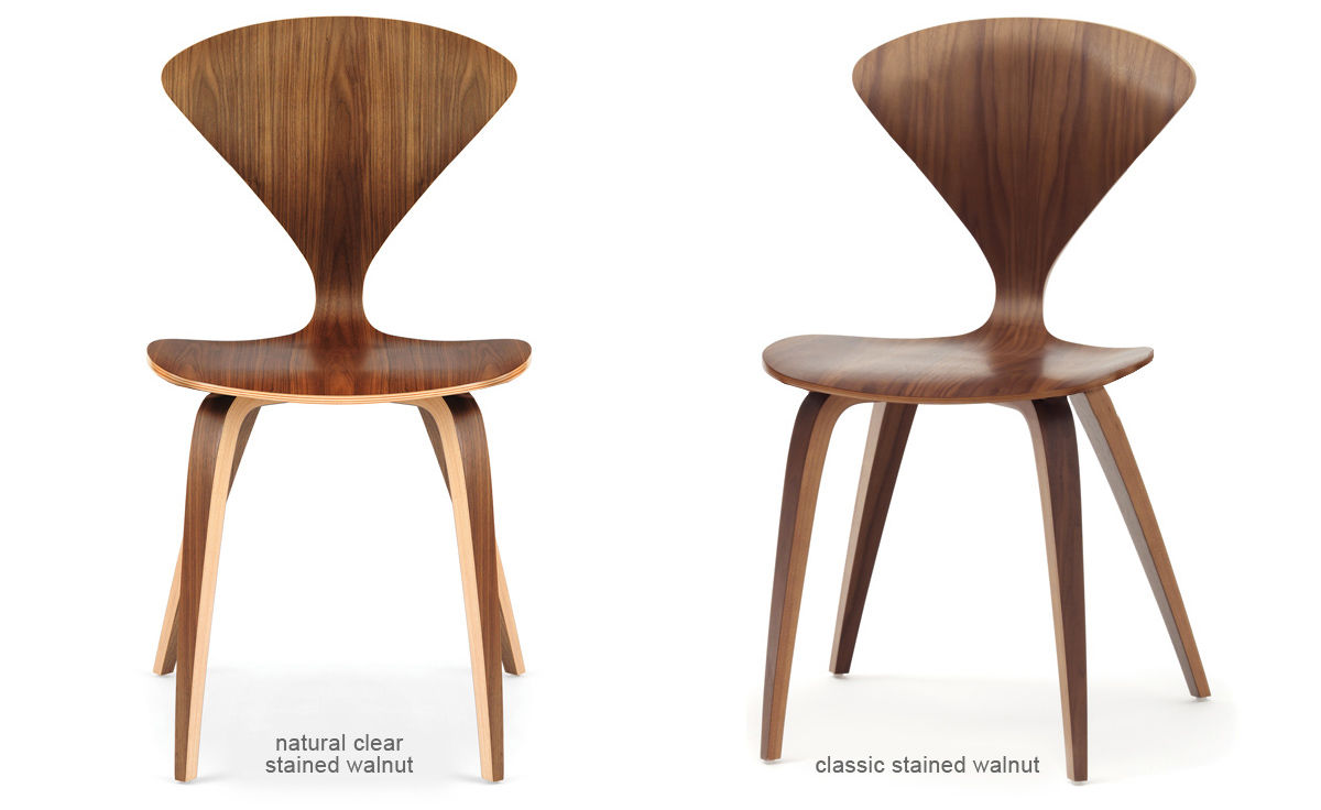 cherner side chair with upholstered seat & back