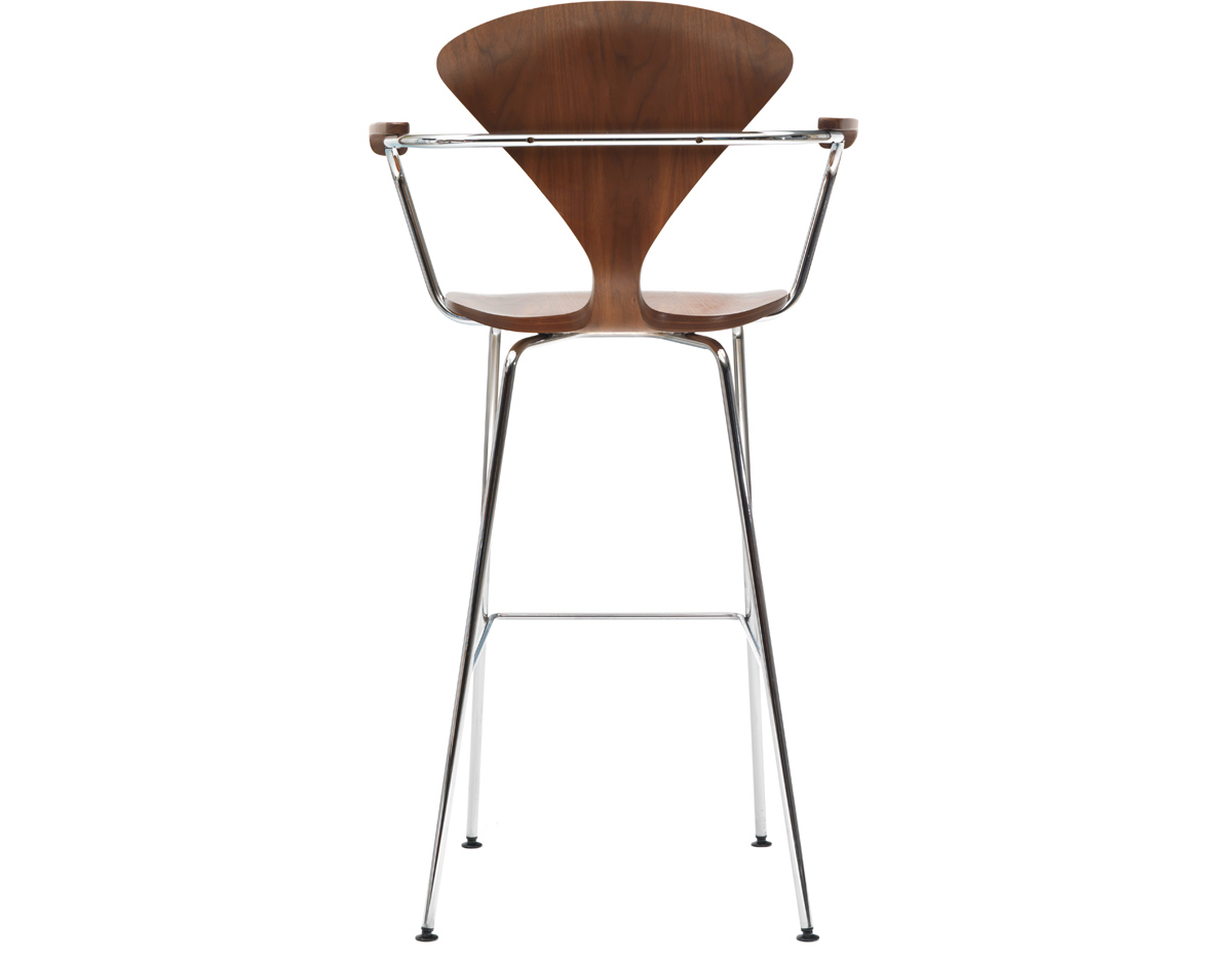 cherner metal leg stool with arms