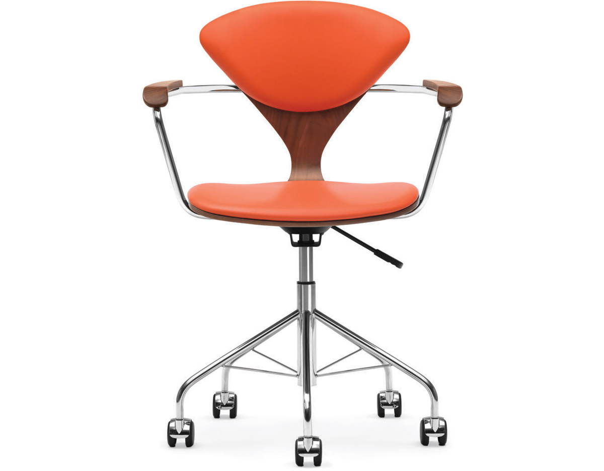 cherner task arm chair with upholstered seat & back