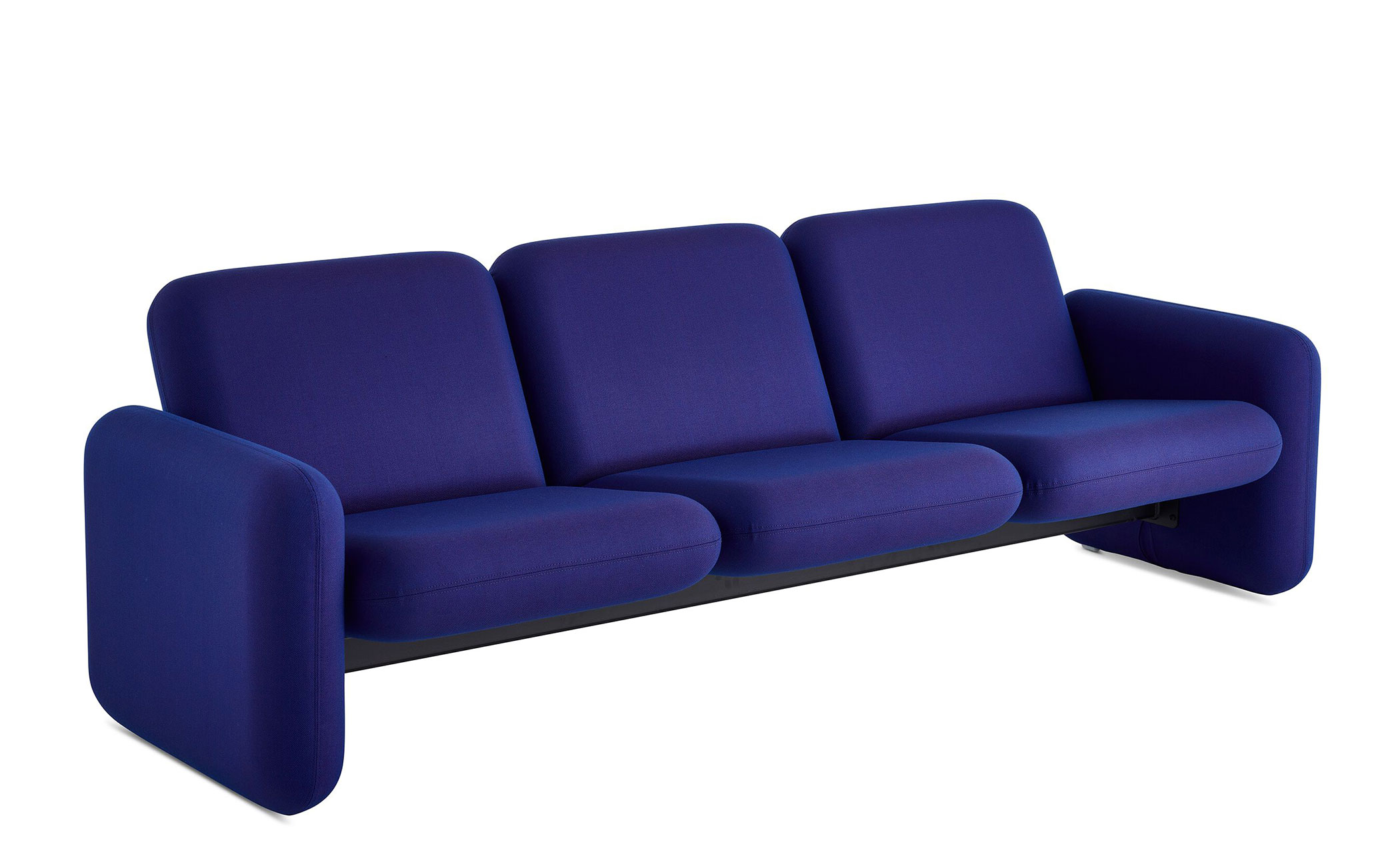 ray wilkes three seat chiclet sofa