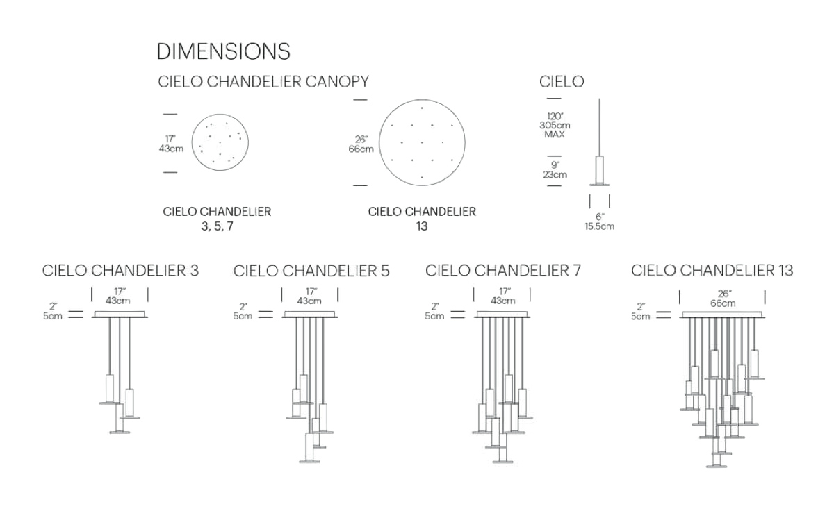 cielo chandelier