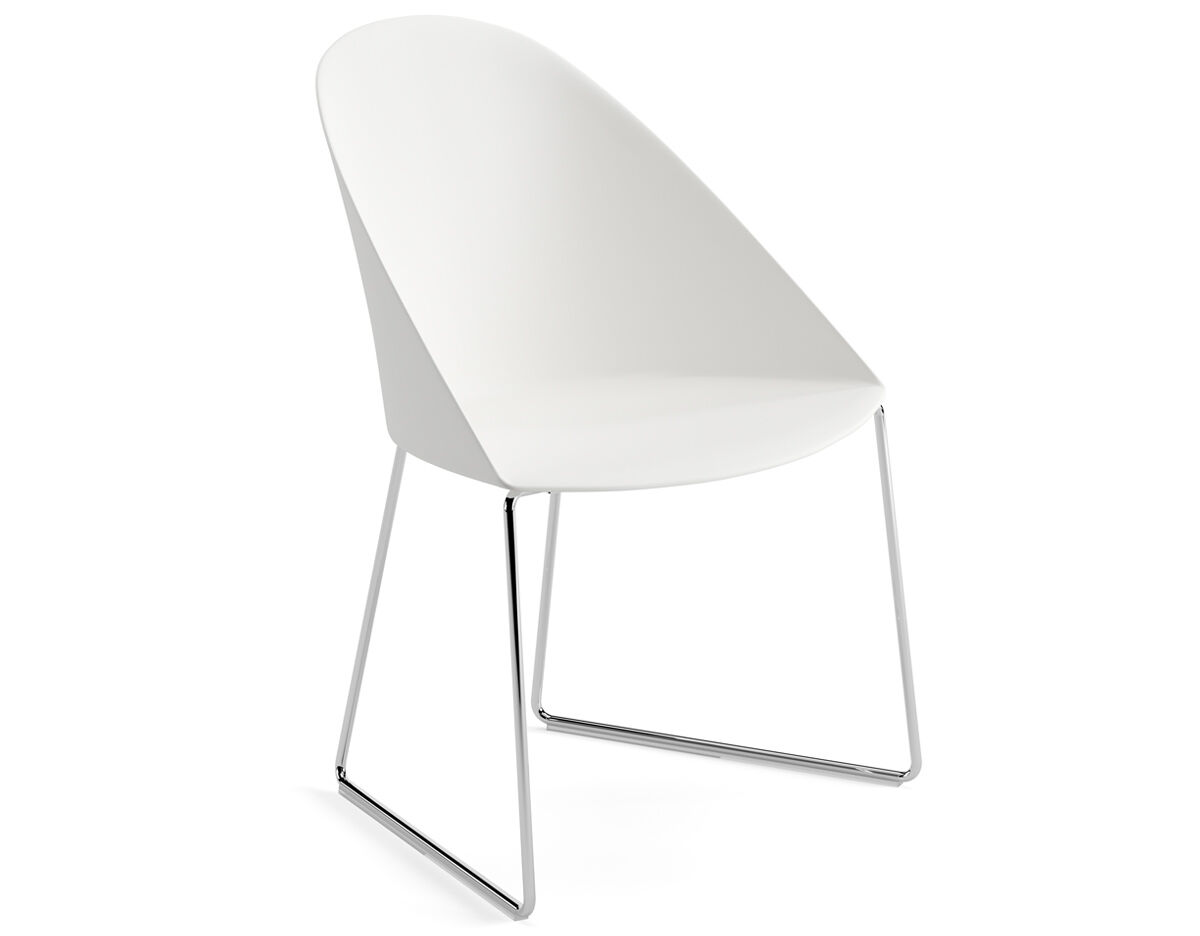 cila polypropylene chair with sled base
