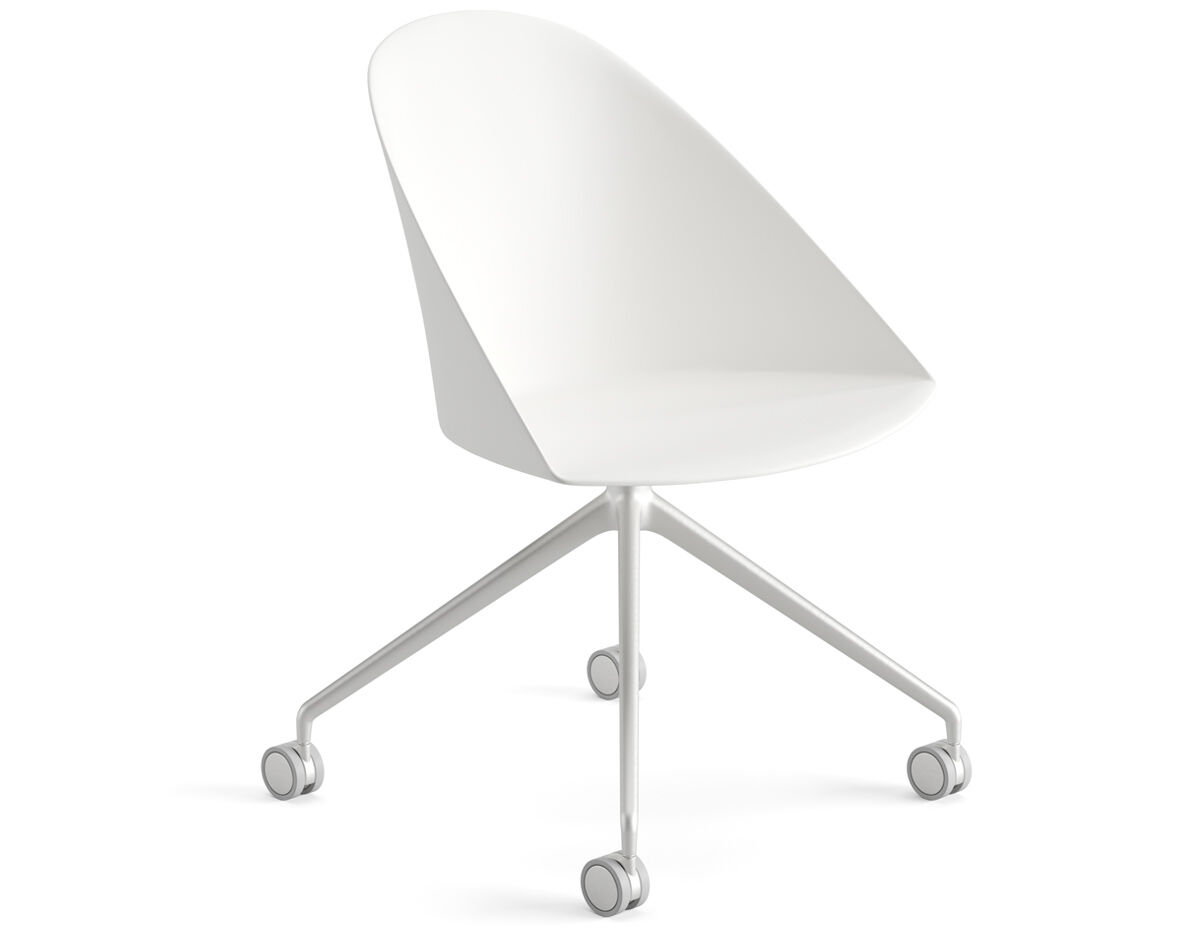 cila polypropylene chair with trestle base