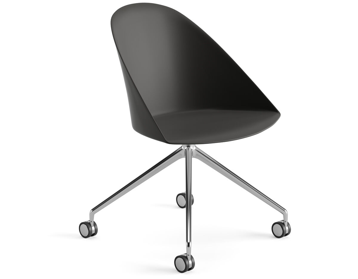 cila polypropylene chair with trestle base