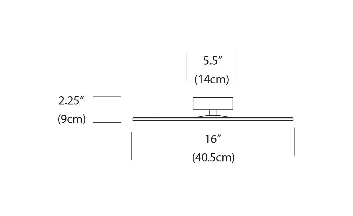 circa flush 16 led lamp