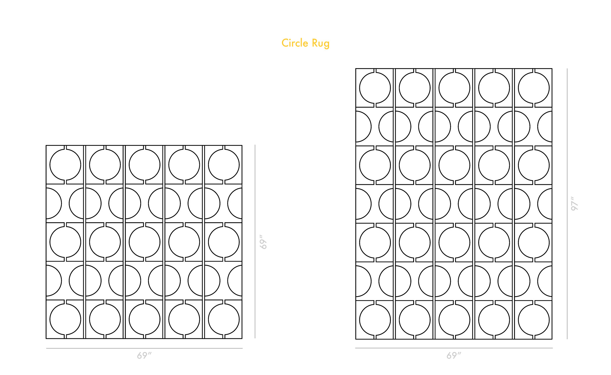 Circle Rug Undyed
