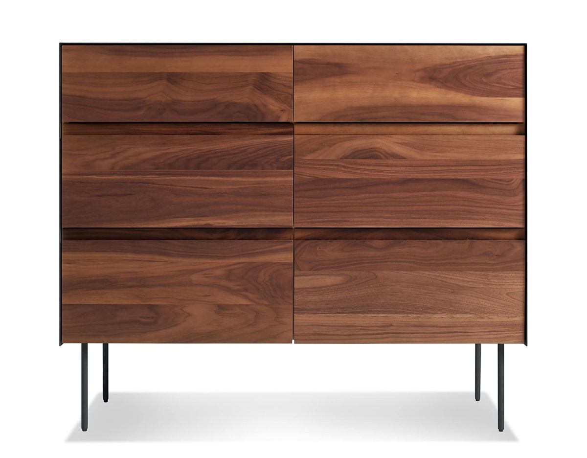 clad 6 drawer dresser