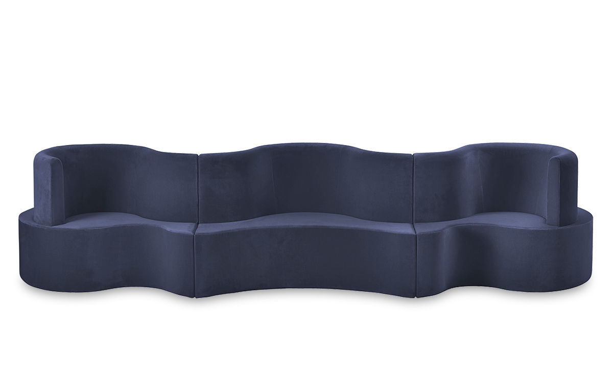 panton cloverleaf 2 unit 1 extension sofa