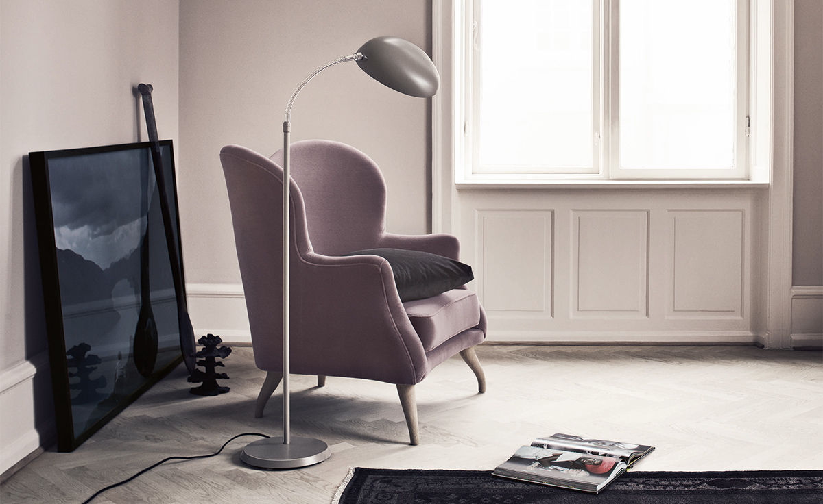 greta grossman cobra floor lamp