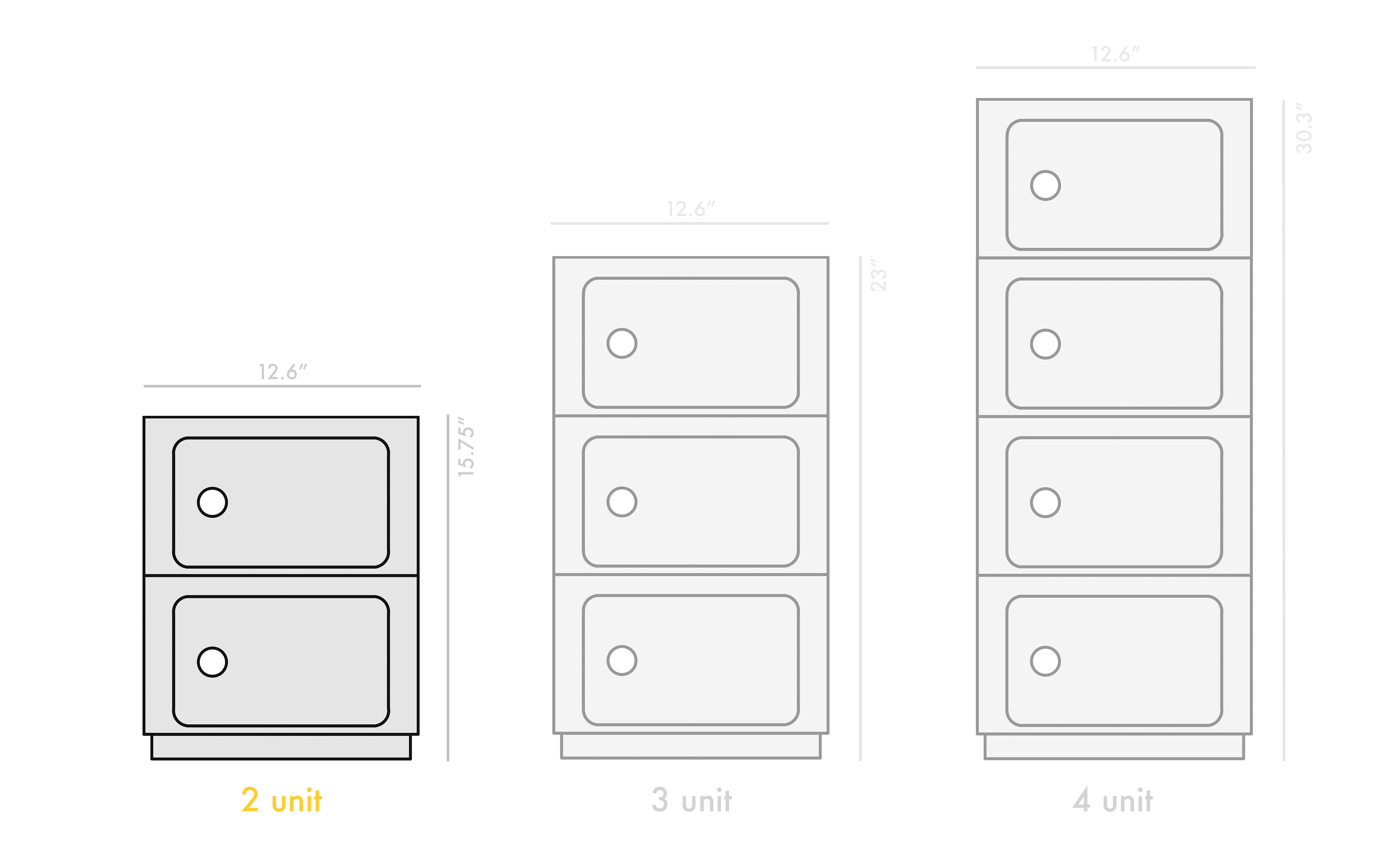 componibili two level storage module