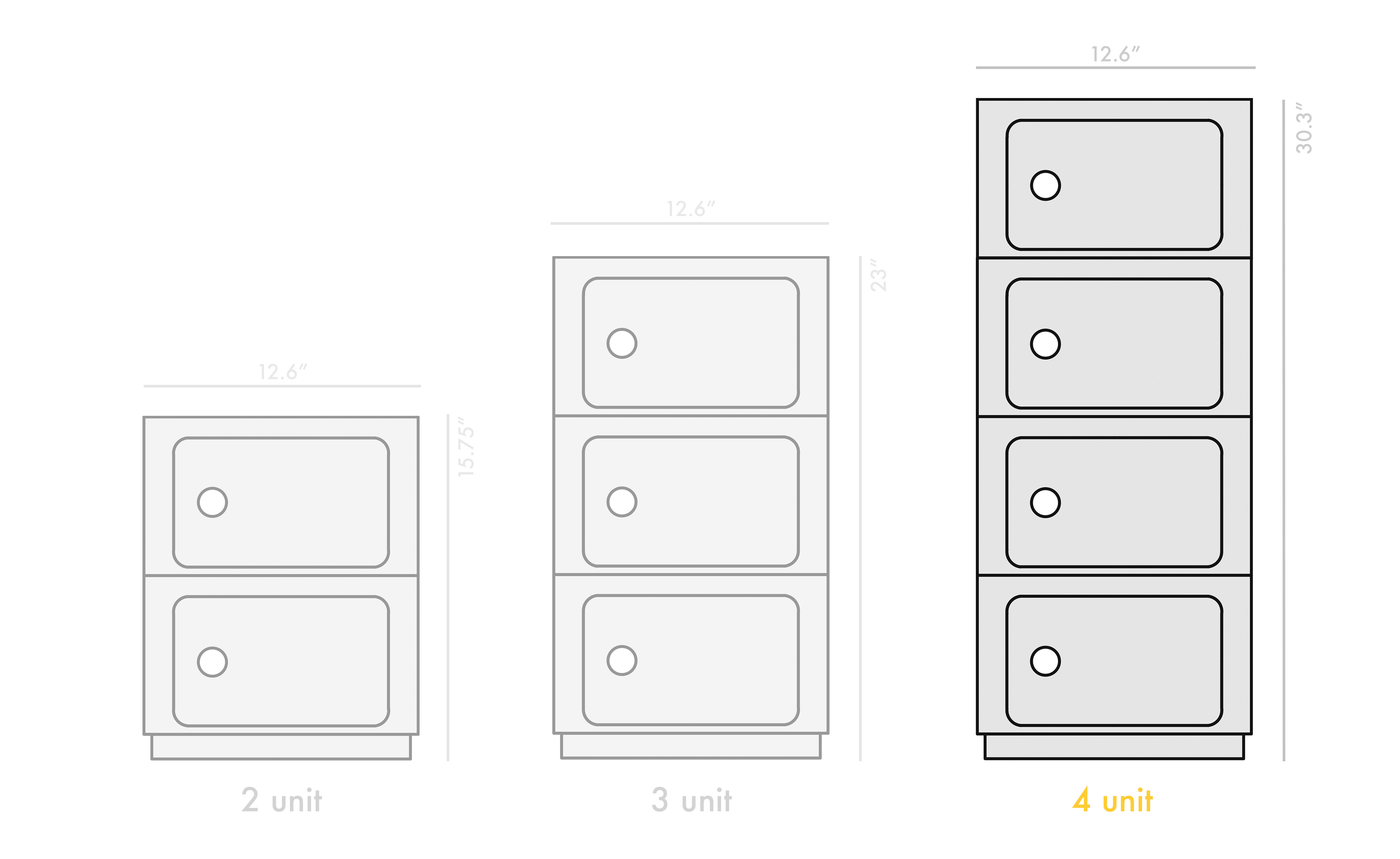 componibili four level storage module