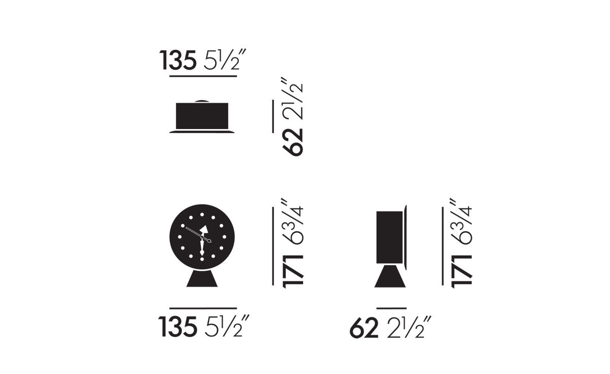 george nelson cone base clock