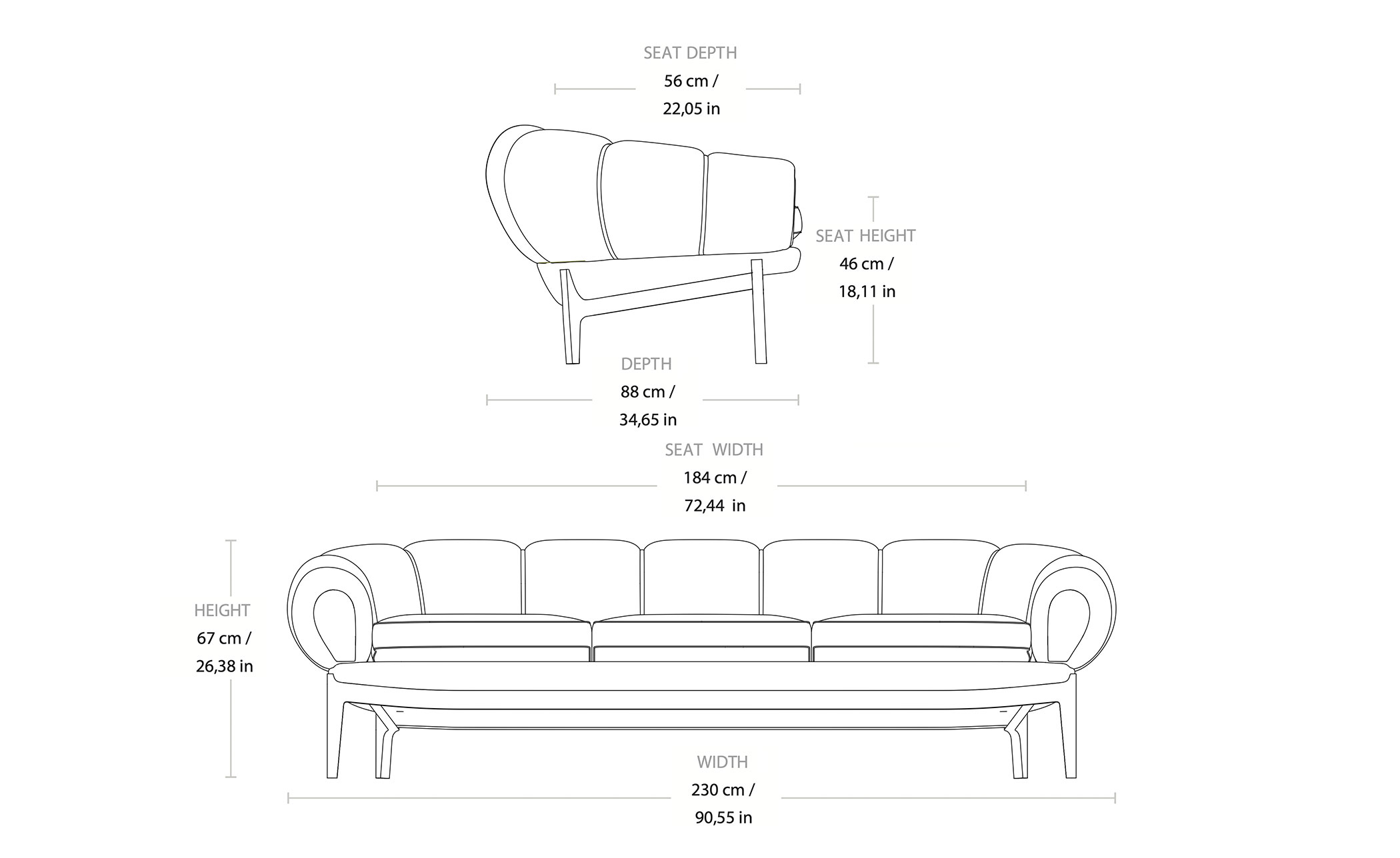 Croissant Sofa