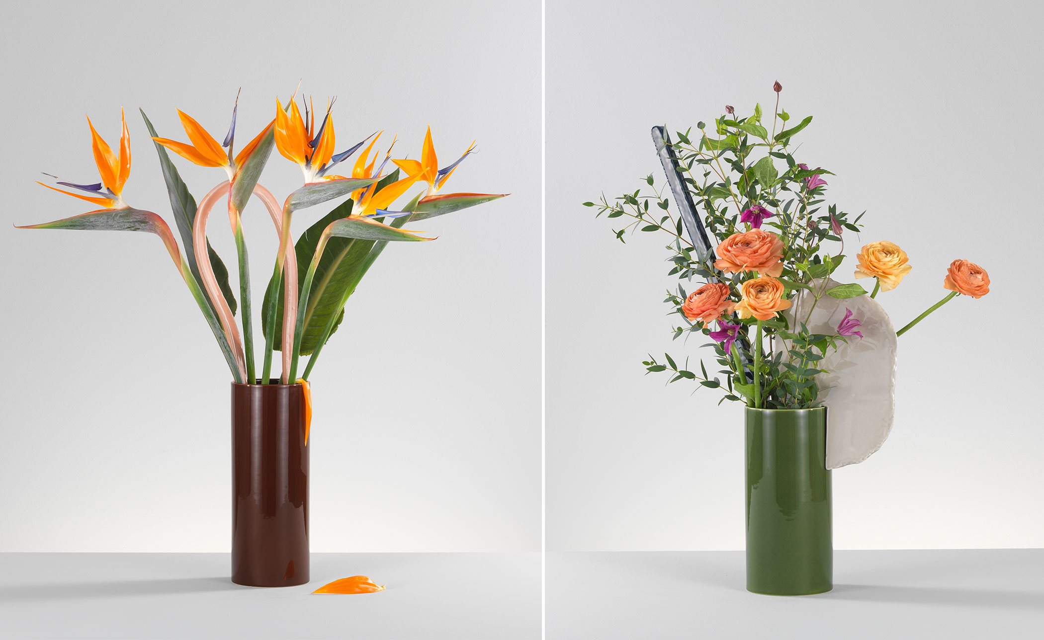 découpage vase barre