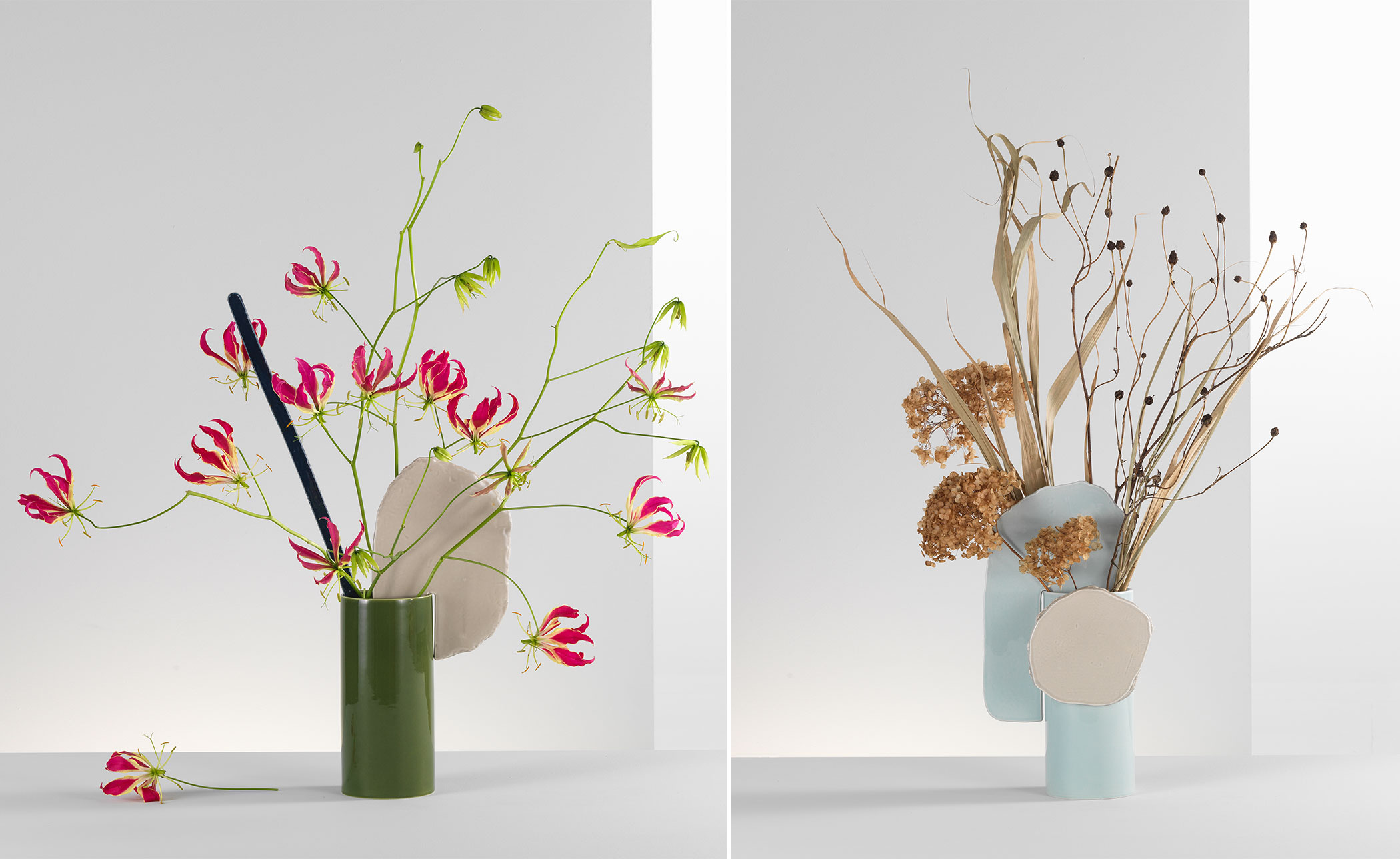 découpage vase boucle