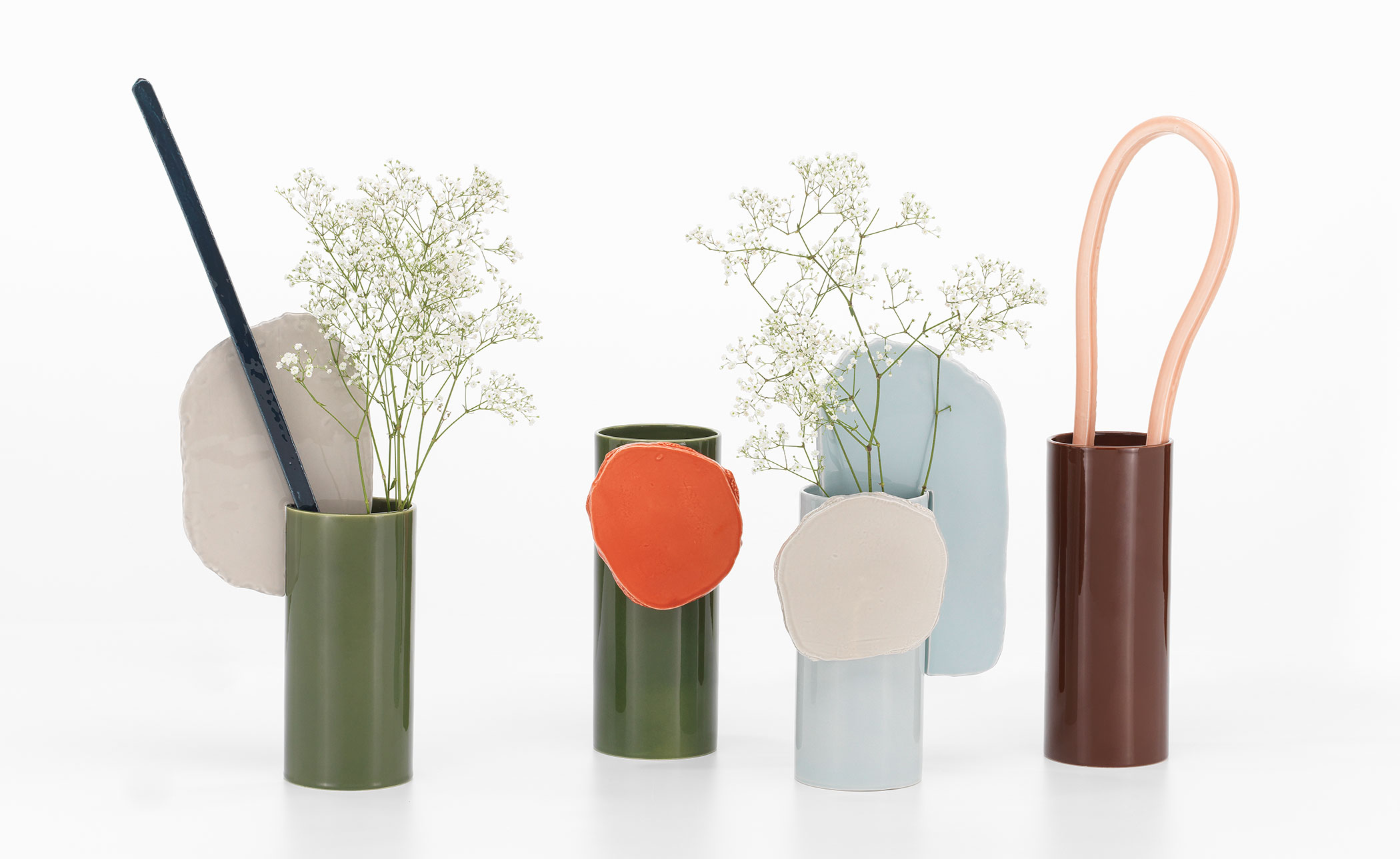 découpage vase feuille