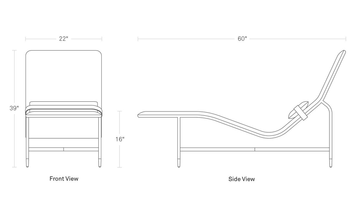 deep thoughts leather chaise lounge