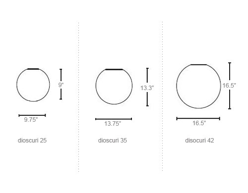dioscuri wall/ceiling lamp