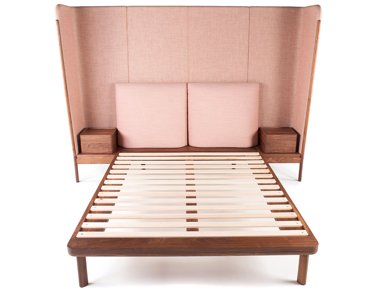 dubois tall king size bed with side tables 110a