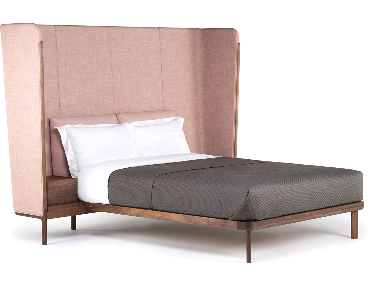 dubois tall queen size bed with side tables 110aq