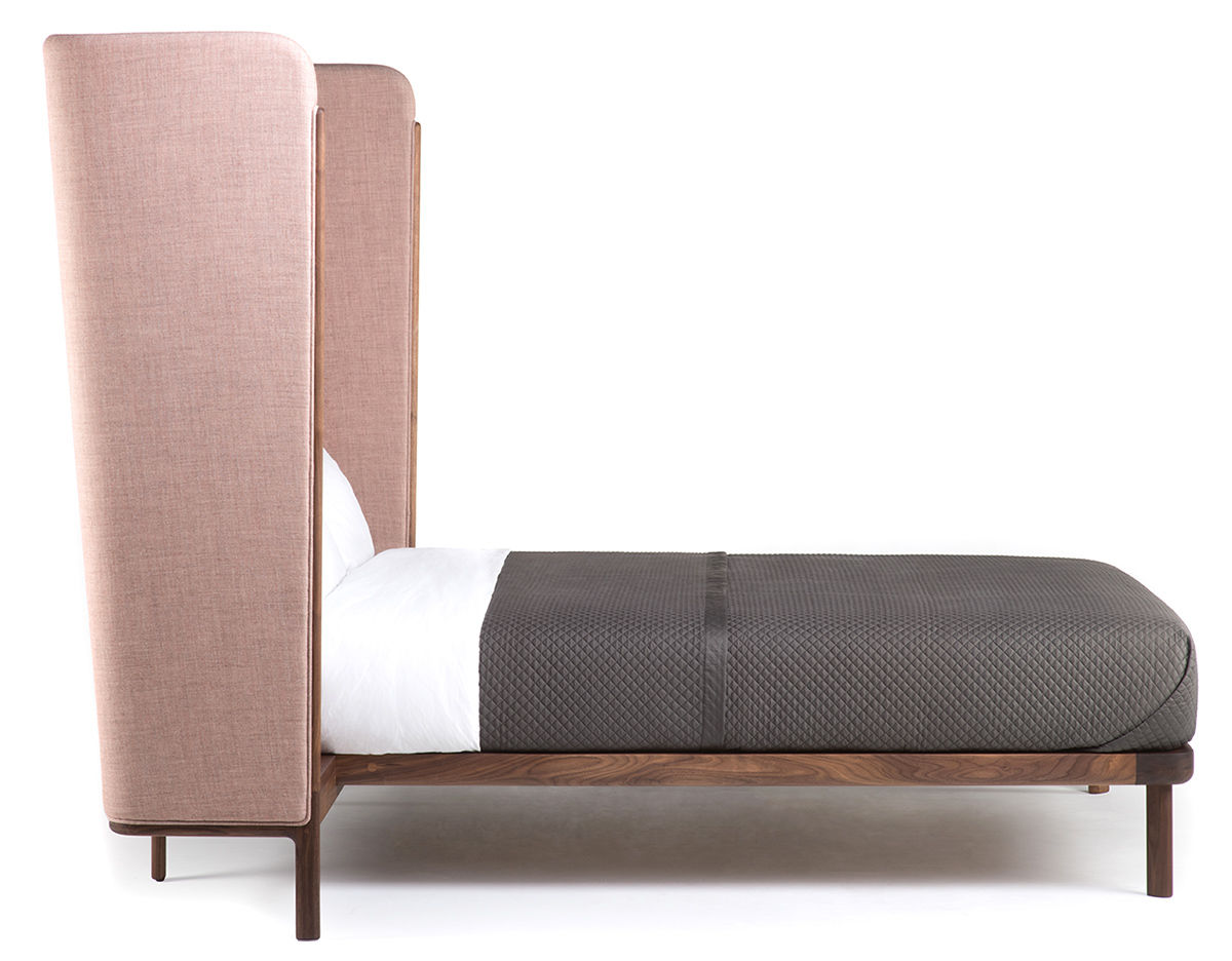 dubois tall queen size bed with side tables 110aq