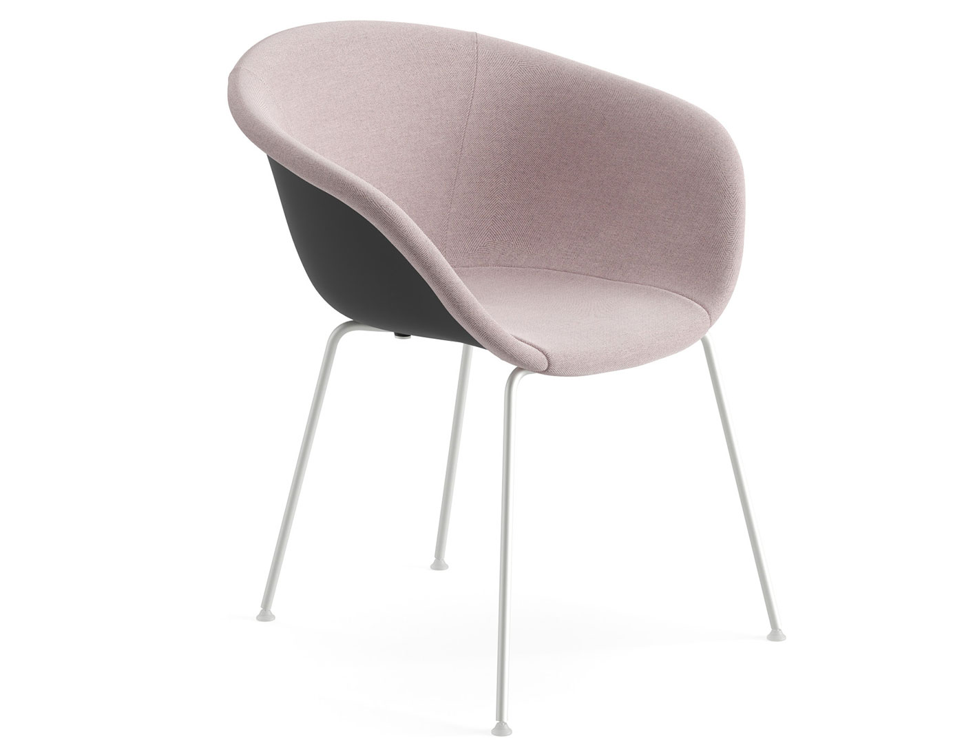 duna 02 four leg chair with front upholstery