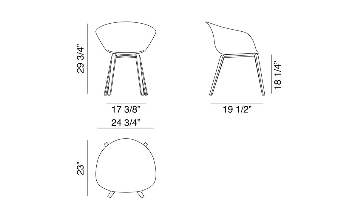 duna 02 wood leg chair with full upholstery