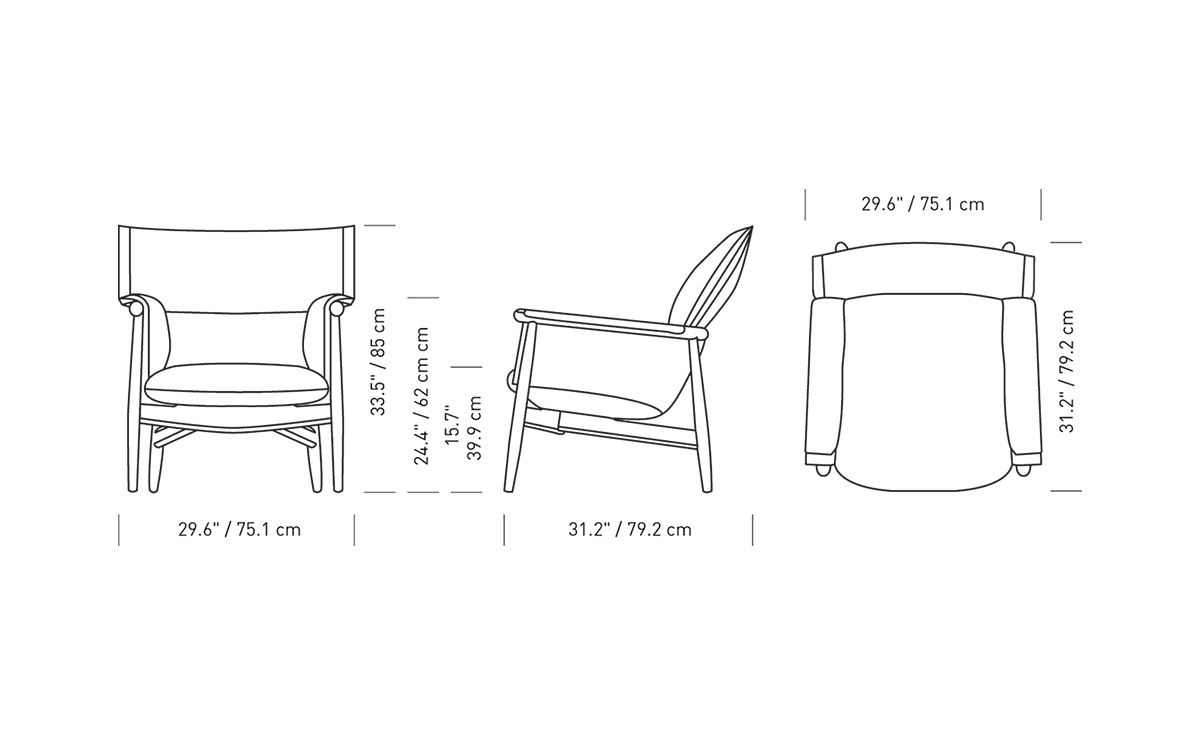 e015 embrace lounge chair