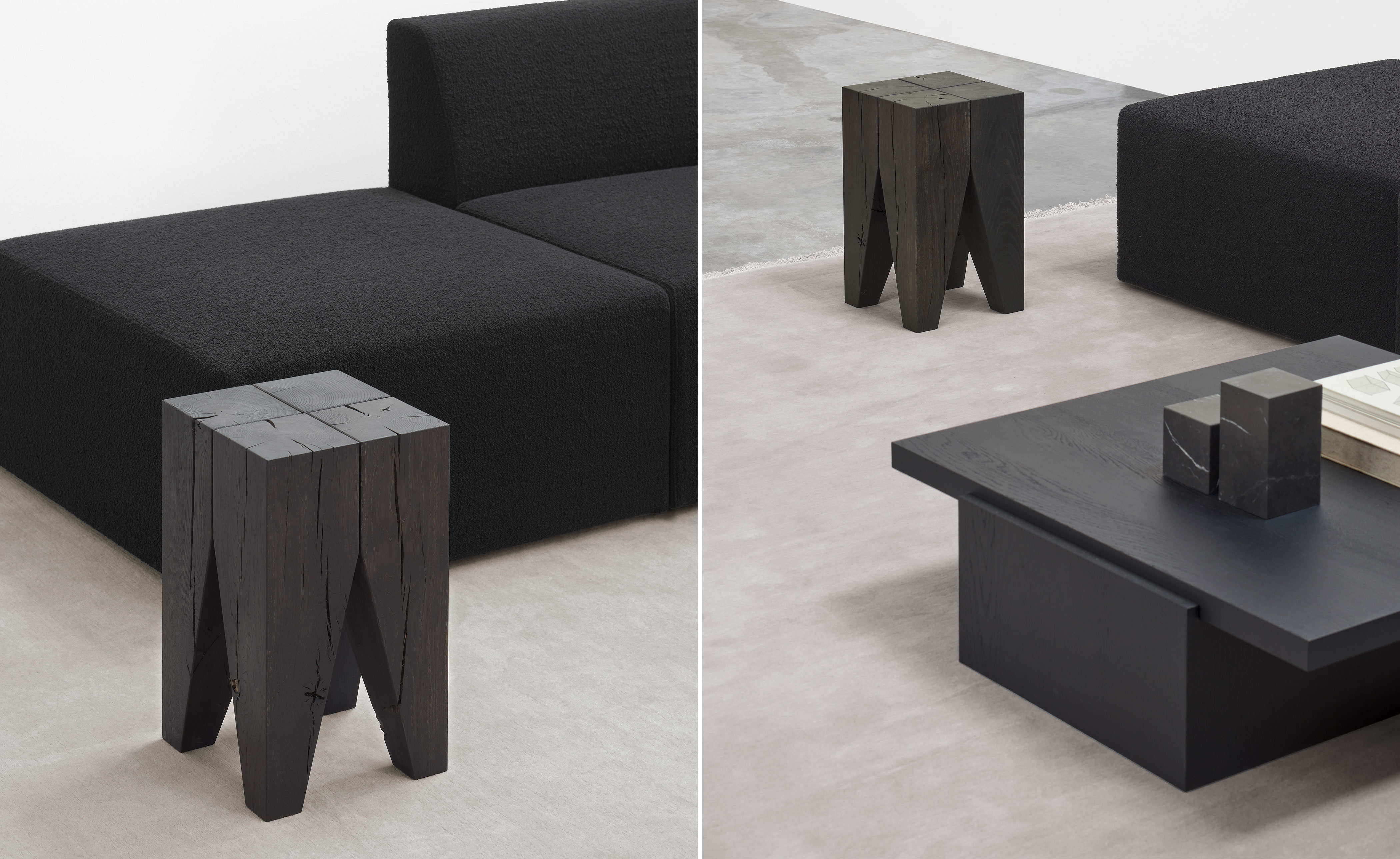 e15 backenzahn stool or side table