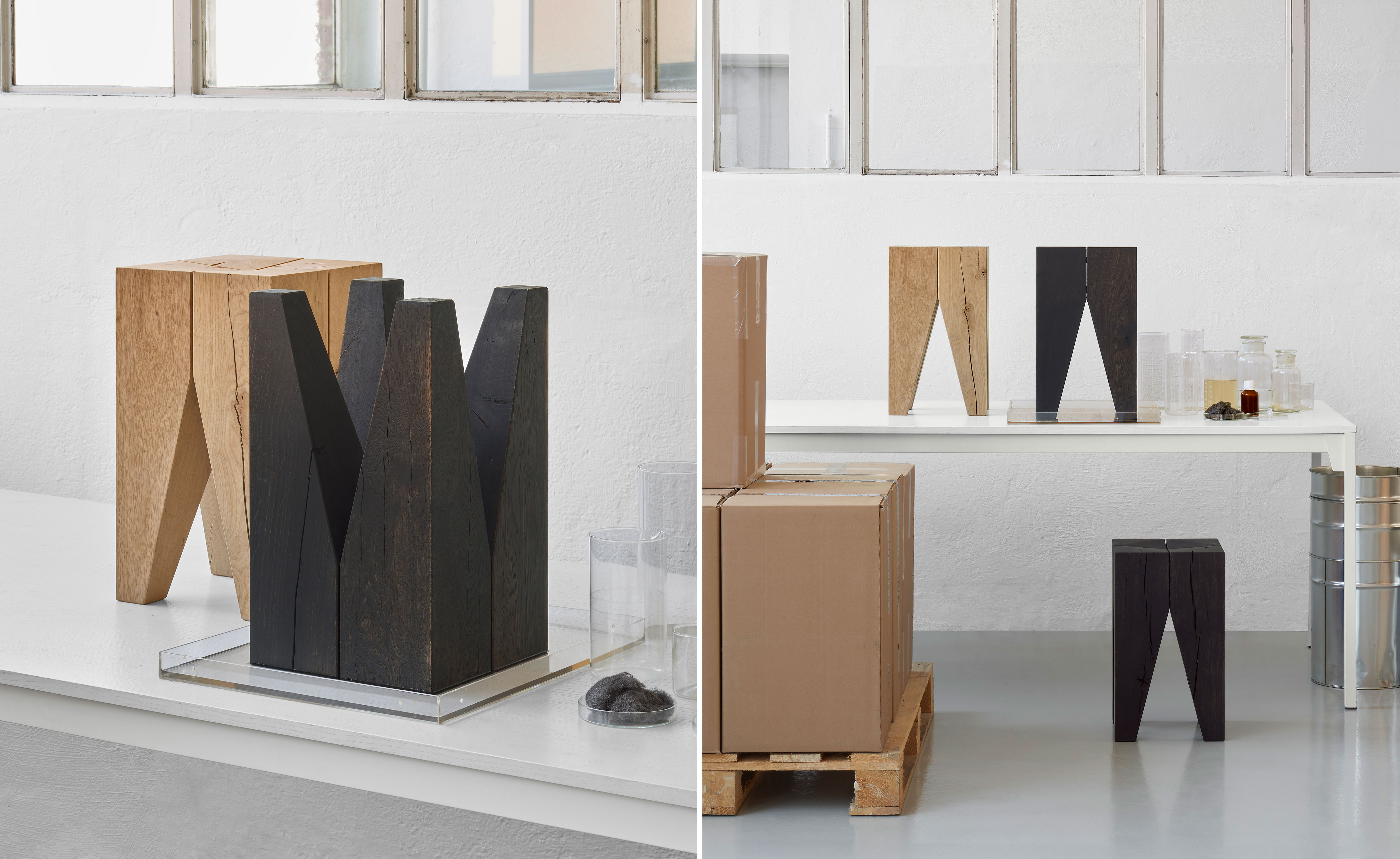 e15 backenzahn stool or side table