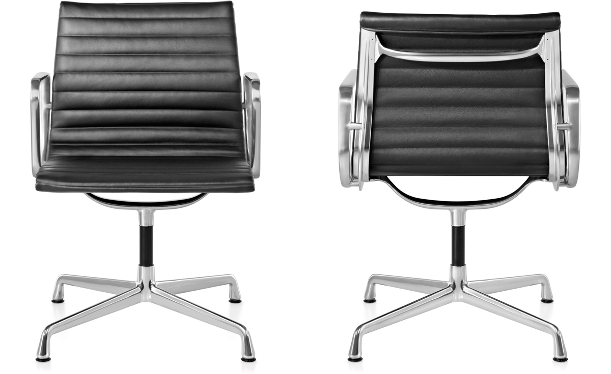 eames® aluminum group side chair