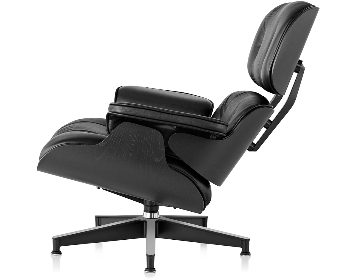 ebony eames® lounge chair without ottoman