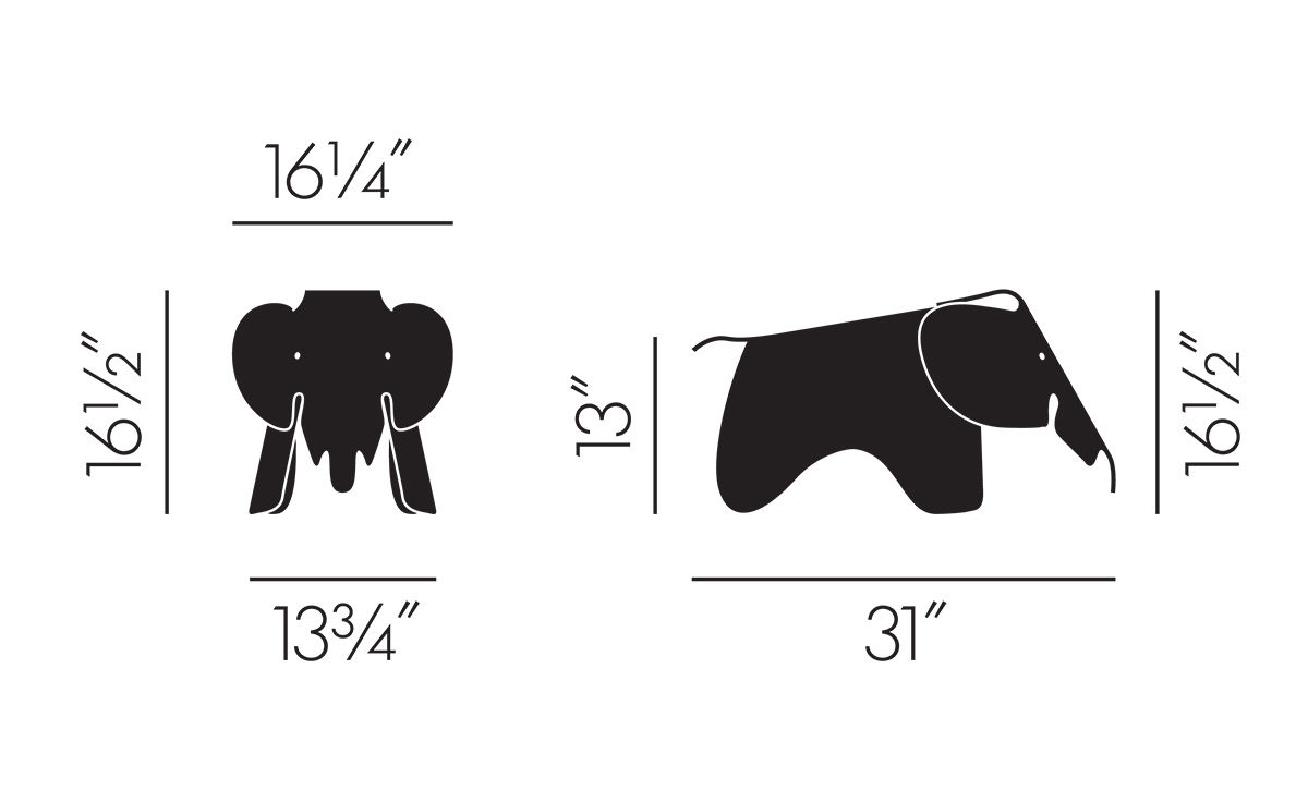 eames elephant plastic standard